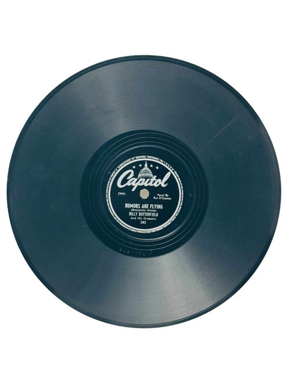 Billy Butterfield Rumors Are Flying 10 Inch Shellac 78 RPM Capitol 282 VG+